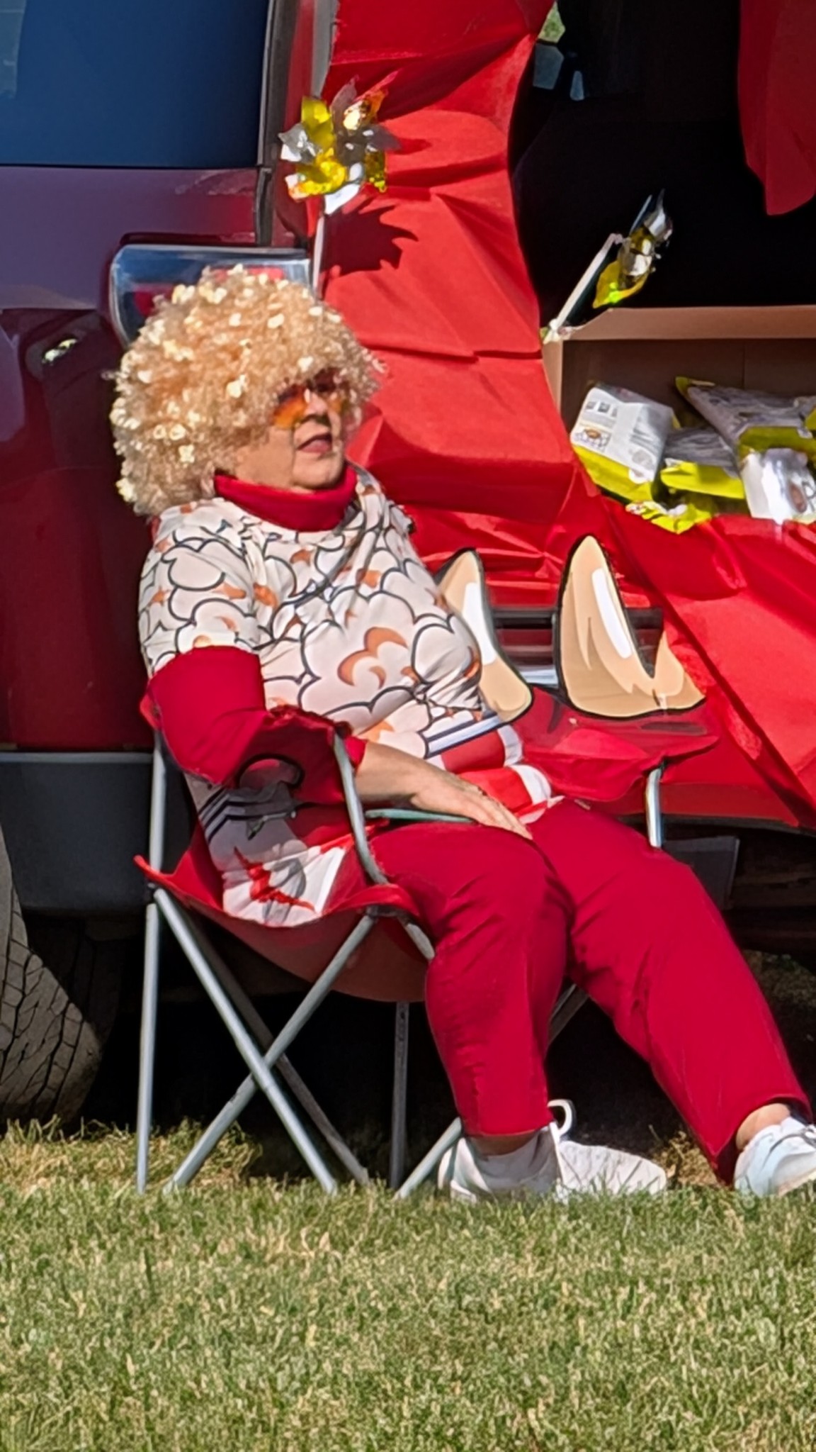 Danuta 'Donna' Carey portrayed as a clown